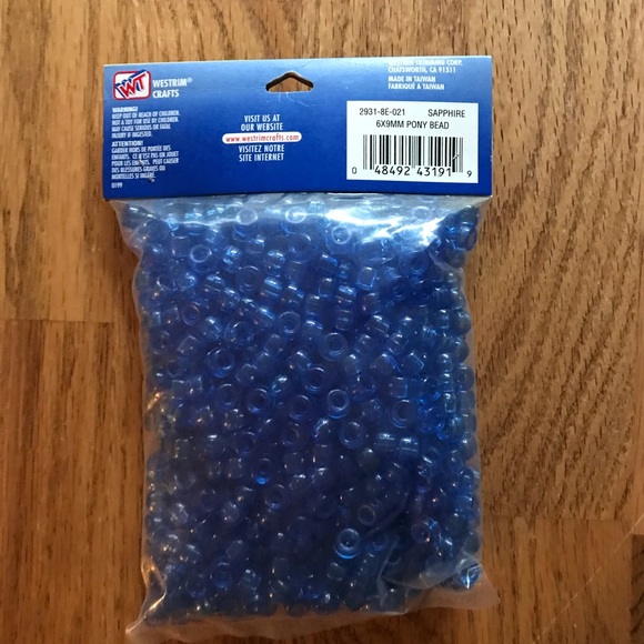 NWT Set of 2 Pony Beads (720 Each) & Beaded Fringe - Picture 10 of 14